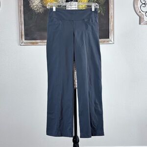 Athleta Womens Dark Gray Metropolis Wide Leg Yoga Pants Size XSP